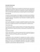 Descripción del proceso: Recepción materia prima