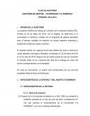 PLAN DE AUDITORÍA. AUDITORÍA DE GESTIÓN - UNIVERSIDAD "LA SORBONA"