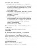 CONCEPTOS SOBRE CREATIVIDAD