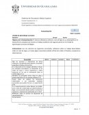 Autoevaluacion. Unidad de Aprendizaje Curricular de Bilogía