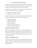 Actividad del componente del presupuesto