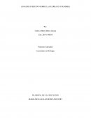 ANALISIS SUBJETIVO SOBRE LA GUERRA EN COLOMBIA