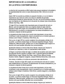 Importancia de la acuarela en la época contemporánea