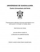 Propuesta para la aplicación del proceso administrativo en el centro porcino “La Parcela” en Colotlán Jalisco