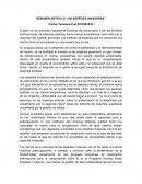 RESUMEN ARTICULO “100 ESPECIES INVASORAS”