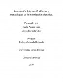 Presentación Informe #2 Métodos y metodologías de la investigación científica