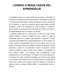 Logros o Resultados de Aprendizaje Promotor