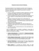 Características de un Proceso de Selección de personal