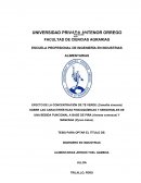 EFECTO DE LA CONCENTRACIÓN DE TÉ VERDE (Camellia sinensis) SOBRE LAS CARACTERÍSTICAS FISICOQUÍMICAS Y SENSORIALES DE UNA BEBIDA FUNCIONAL A BASE DE PIÑA (Ananas comosus) Y MANZANA (Pyrus malus)