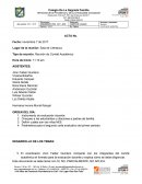 Reunión de Comité Académico