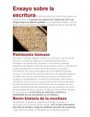 Ensayo sobre la escritura