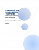 FUNDAMENTOS DEL PENSAMIENTO CIENTÍFICO