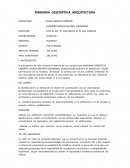 MODELO DE MEMORIA DESCRIPTIVA ARQUITECTURA