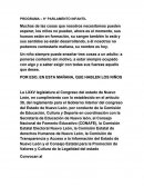 PROGRAMA PARLAMENTO INFANTIL