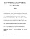 INFLUENCIA DE LA NECESIDAD DE LA ADMINISTRACIÓN DE RIESGOS EN LA RENTABILIDAD DE LA EMPRESA PETROPERÚ