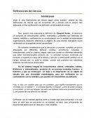 Definiciones de ciencia según varios autores