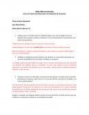 Taller Microeconomía Curso de Teoría Económica para la Evaluación de Proyectos