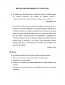 MÉTODO ANÁLISIS BENEFICIO / COSTO (B/C).