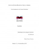 La persona Metodología de la Investigación Filosófica