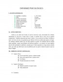 INFORME PSICOLÓGICO hombre de 65 años
