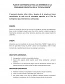 PLAN DE CONTINGENCIA PARA LOS MIEMBROS DE LA COMUNIDAD EDUCATIVA DE LA “ESCUELA GIRON”