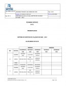 SISTEMA DE GESTION DE CALIDAD ISO 9001 - 2015