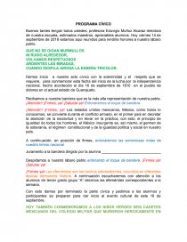 PROGRAMA CÍVICO 16 SEPTIEMBRE. Página 1