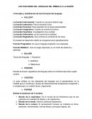 La funciones del lenguaje del símbolo a la razón