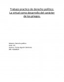 Las virtudes como desarrollo del carácter de los griegos