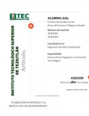 PLANEACIÓN ESTRATÉGICA Y SU IMPACTO EN LAS MICROEMPRESAS