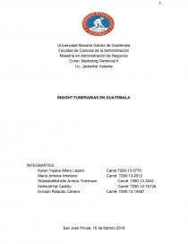 INSIGHT FUNERARIAS EN GUATEMALA. Página 1