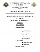 LABORATORIO DE QUÍMICA ORGÁNICA II PRÁCTICA Nº3 OXIDACIÓN DE ALCOHOLES