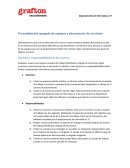 Procedimiento apagado de equipos y desconectar de corriente