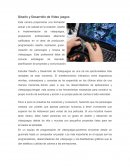 Diseño y Desarrollo de Video juegos
