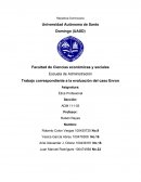 Trabajo correspondiente a la evaluación del caso Enron