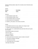 Entrevista infantil para aplicar a algún niño si se desea conocer información acerca del mismo