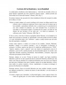 Lectura del urbanismo y su urbanidad