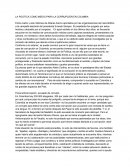 La política como medio para la corrupción en Colombia