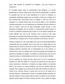 ¿Qué roles sociales se cuestionan en Antígona y con qué recursos se evidencian?