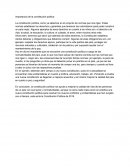 Importancia de la constitucion politica en la actualidad