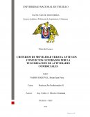 CRITERIOS DE MOVILIDAD URBANA ANTE LOS CONFLICTOS GENERADOS POR LA TUGURIZACION DE ACTIVIDADES COMERCIALES