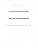 Sistema Educativo Mexicano Contemporáneo