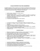 Interpretación de desempeños