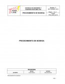 Procedimiento bodega