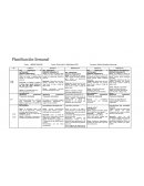 Planificación Semanal