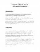 CONFLICTO ACTUAL DE LA UNAM “MOVIMIENTO ESTUDIANTILES”