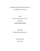 TALLER ANALISIS Y ESTUDIO DE LA PELICULA “Mejor imposible”