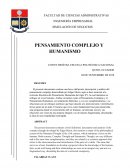 PENSAMIENTO COMPLEJO Y HUMANISMO