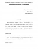 Relación entre la alimentación en personas de bajos recursos y el desarrollo de trastornos del estado del animo depresivo en adolescentes de la ciudad de Medellín