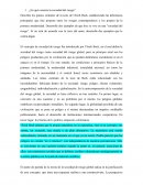 ¿En qué consiste la sociedad del riesgo?